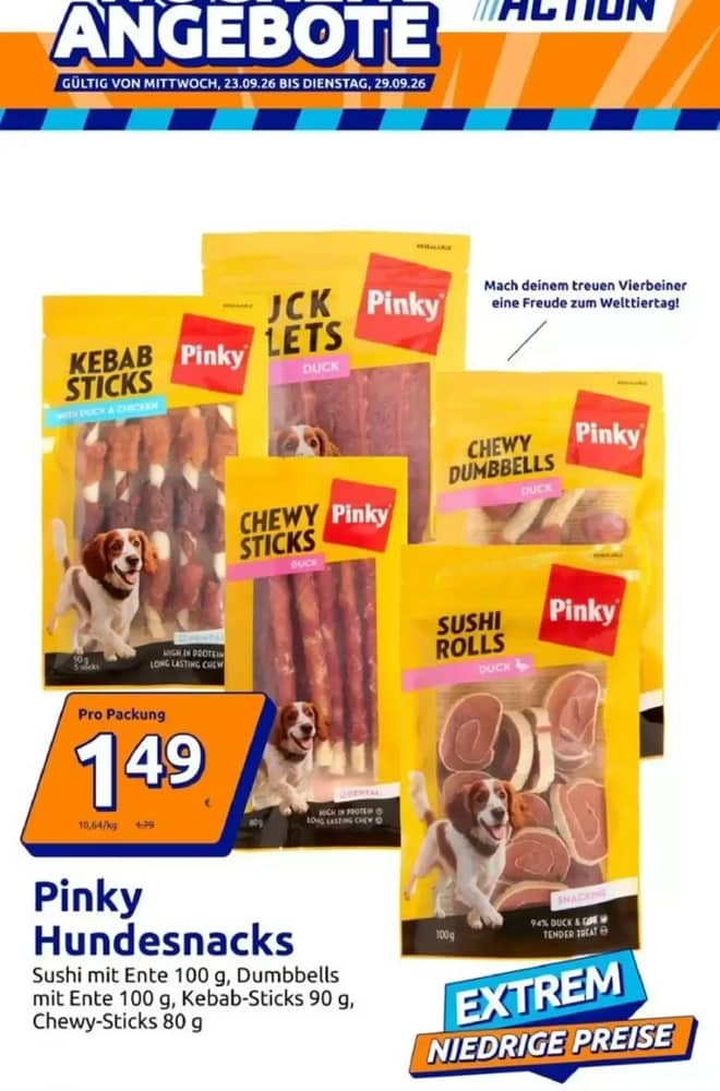 Titelseite des Prospekts von Action, gültig 23–29 September 2026