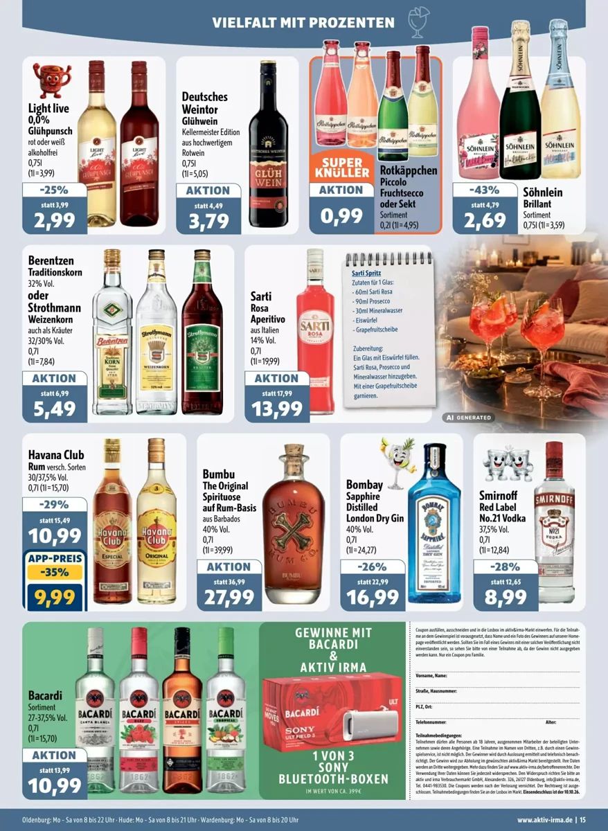 Prospekt Aktiv Irma, Seite 15 von 16