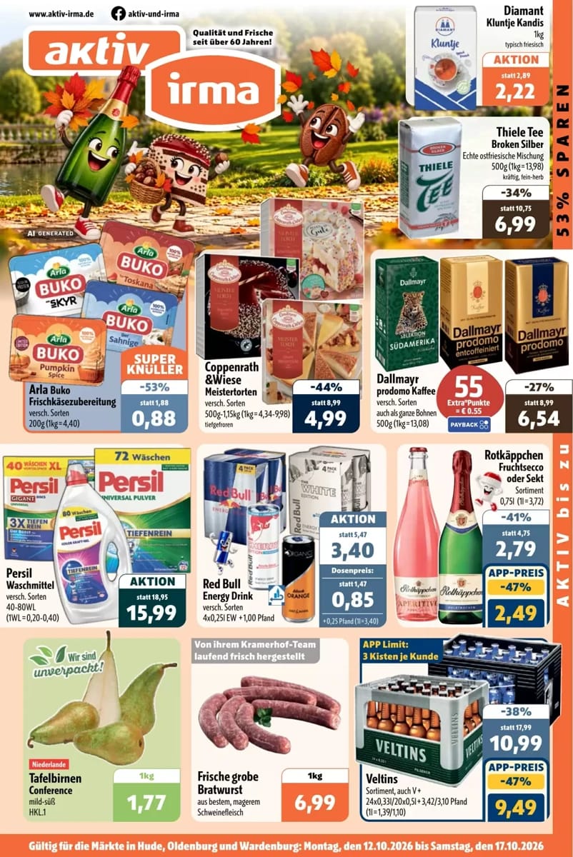 Prospekt Aktiv Irma, Seite 1 von 16