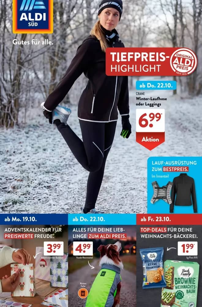 Titelseite des Prospekts von Aldi Süd, gültig 19–25 Oktober 2026