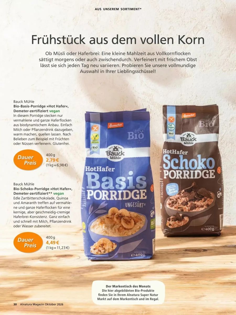 Prospekt Alnatura, Seite 30 von 64