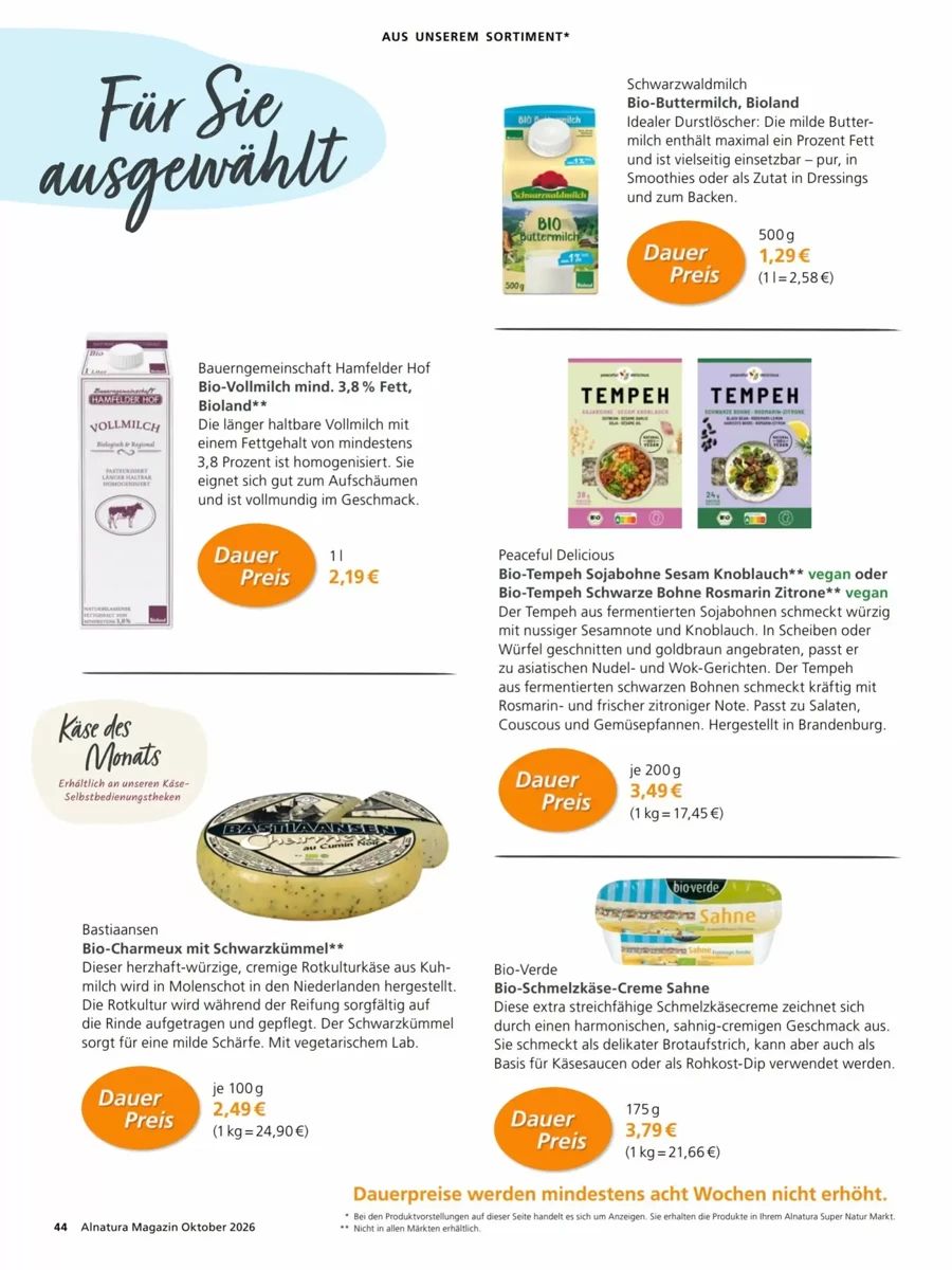 Prospekt Alnatura, Seite 44 von 64