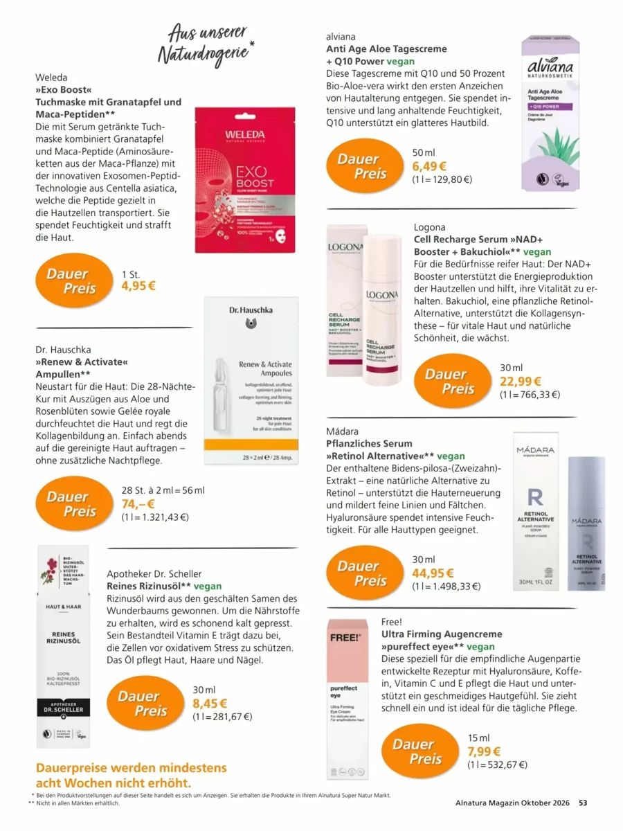 Prospekt Alnatura, Seite 53 von 64