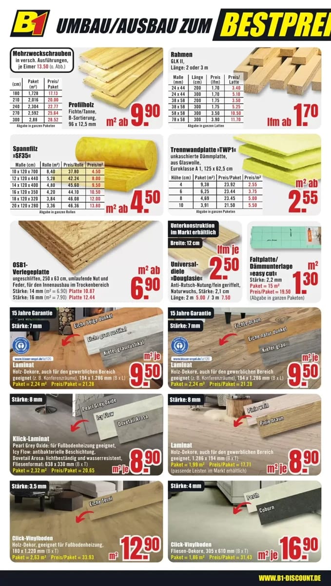 Prospekt B1 Discount Baumarkt, Seite 2 von 8