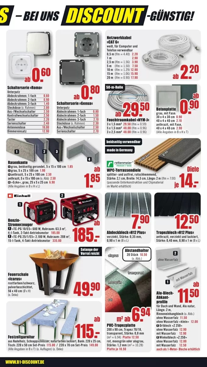 Prospekt B1 Discount Baumarkt, Seite 7 von 8