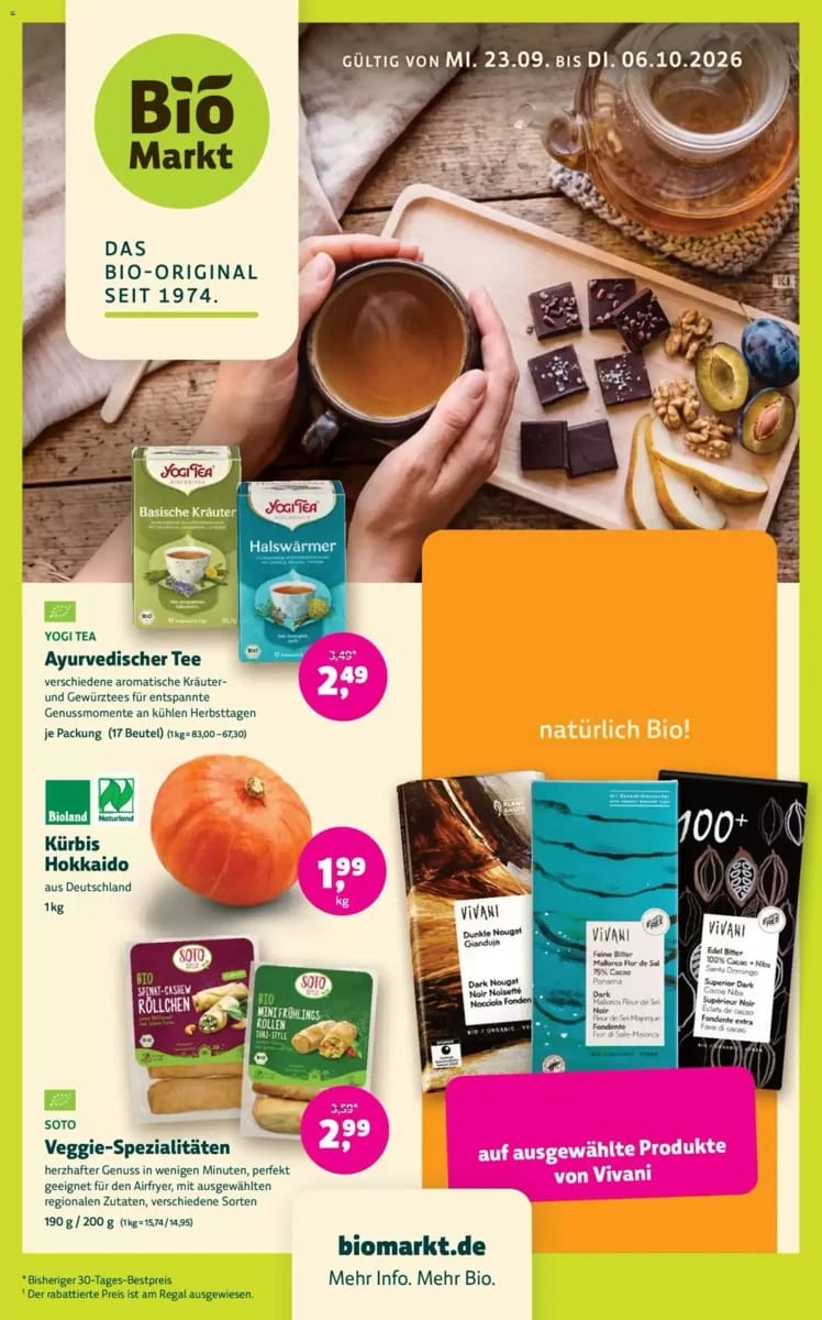 Prospekt Biomarkt, Seite 1 von 14