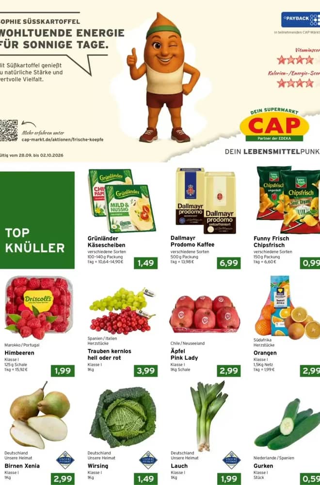 Titelseite des Prospekts von CAP-Markt, gültig 28. September 2026 – 2. Oktober 2026