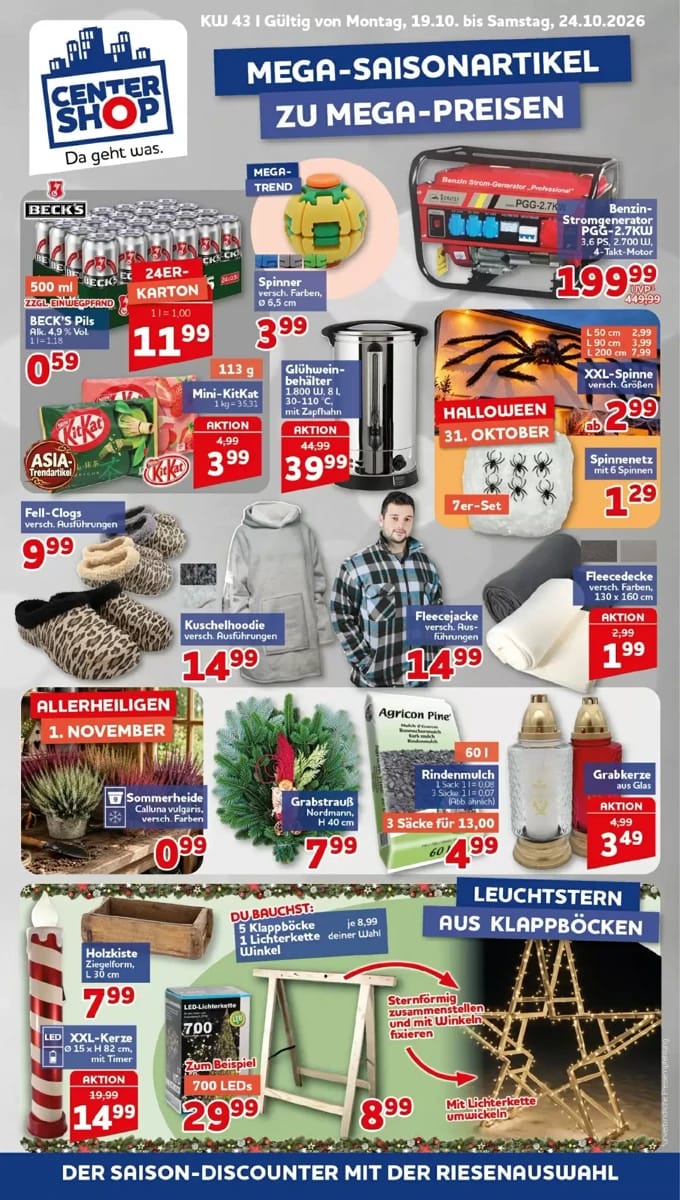 Prospekt Centershop, Seite 1 von 20