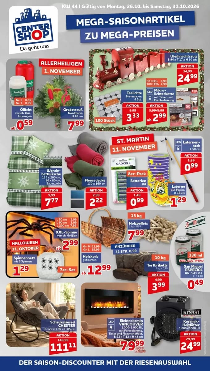 Prospekt Centershop, Seite 1 von 20