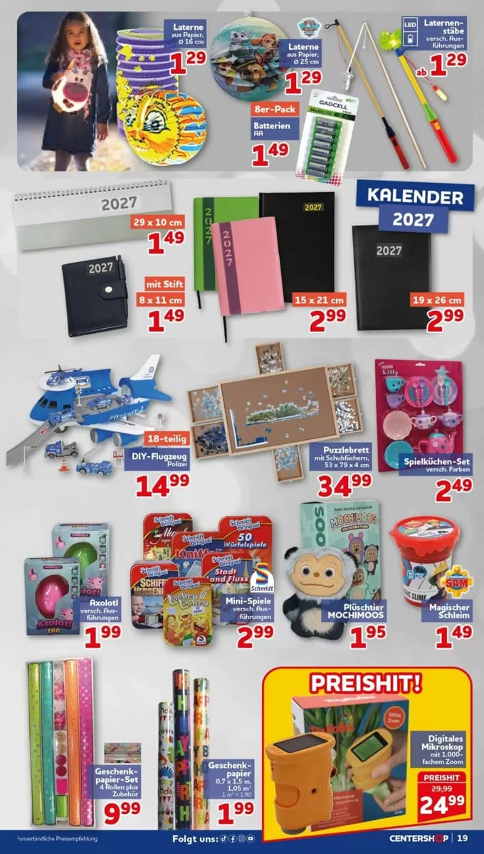 Prospekt Centershop, Seite 19 von 20