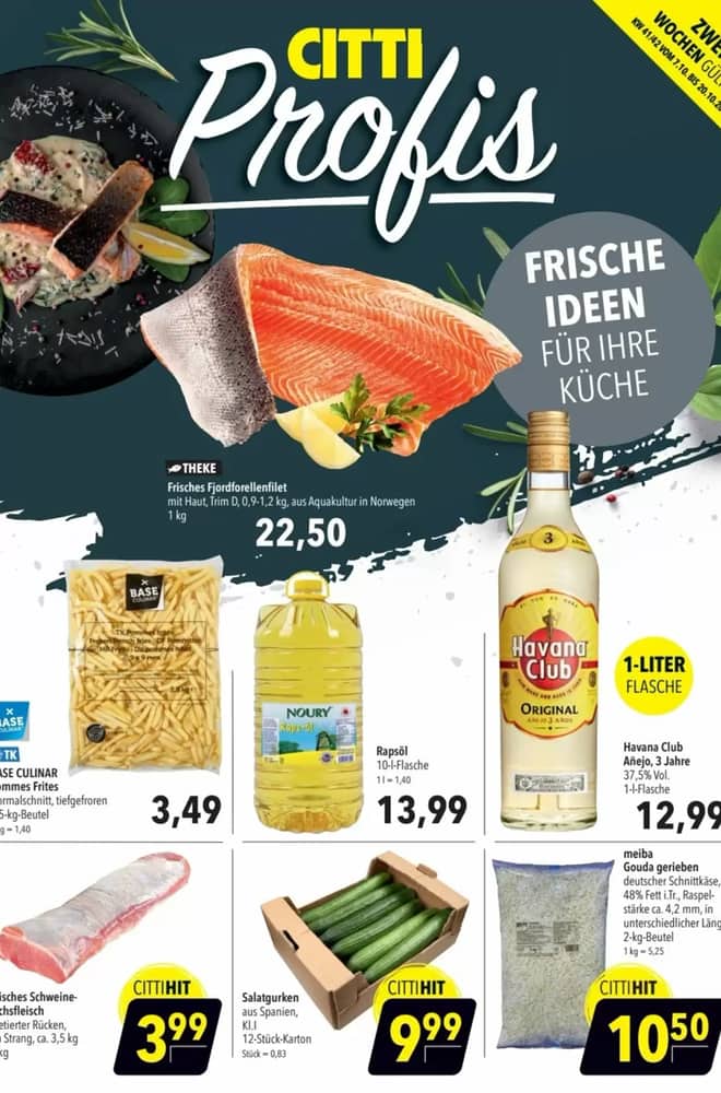 Titelseite des Prospekts von Citti-Markt, gültig 7–20 Oktober 2026