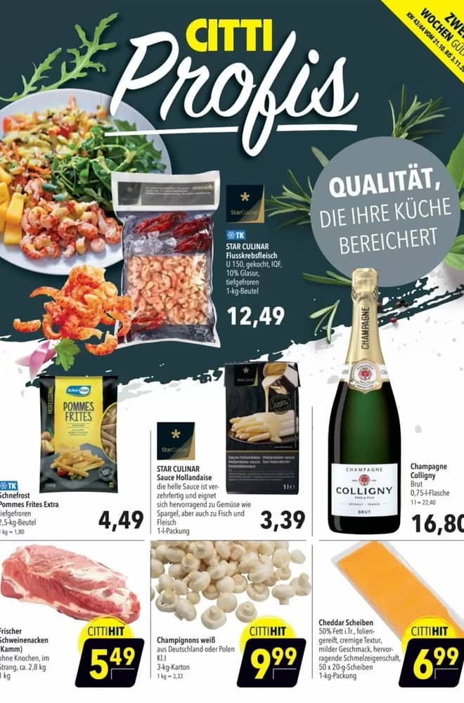 Titelseite des Prospekts von Citti-Markt, gültig 21. Oktober 2026 – 3. November 2026