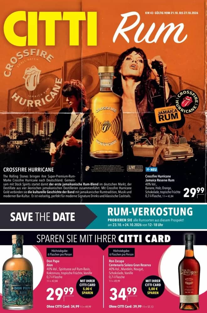Titelseite des Prospekts von Citti-Markt, gültig 21–27 Oktober 2026