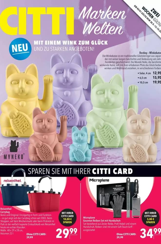 Titelseite des Prospekts von Citti-Markt, gültig 30. September 2026 – 13. Oktober 2026