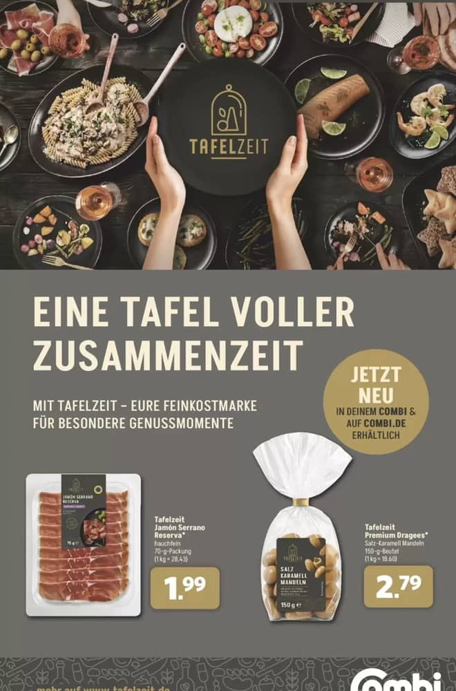 Titelseite des Prospekts von Combi, gültig 11–17 Oktober 2026