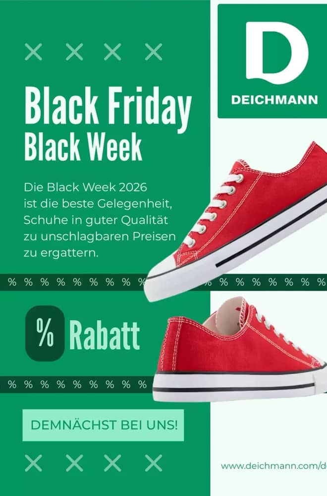 Titelseite des Prospekts von Deichmann, gültig 26. Oktober 2026 – 27. November 2026