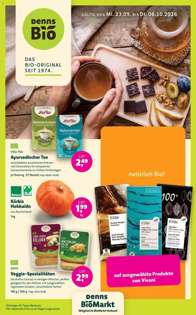 Prospekt Denn's Biomarkt, Seite 1 von 16