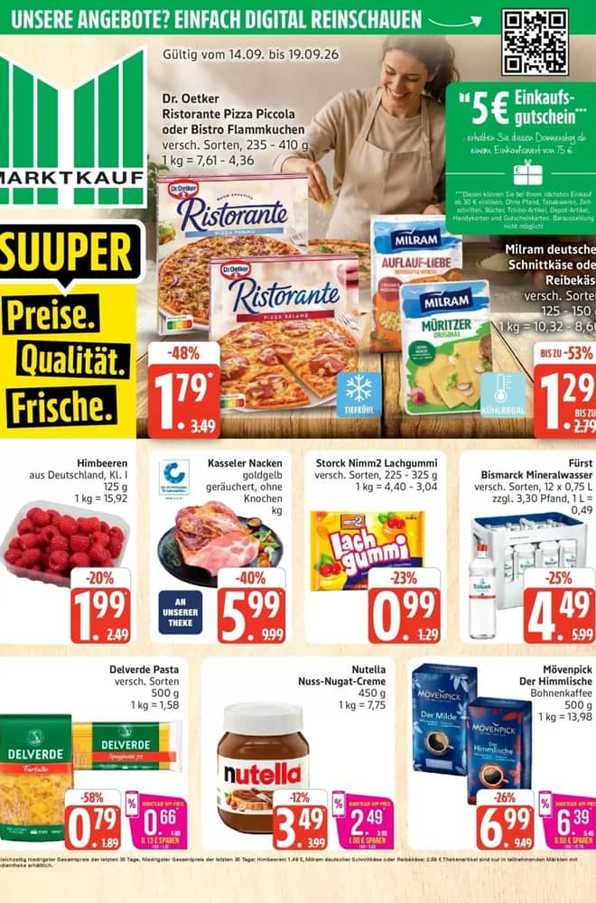 Titelseite des Prospekts von Edeka Center, gültig 14–19 September 2026