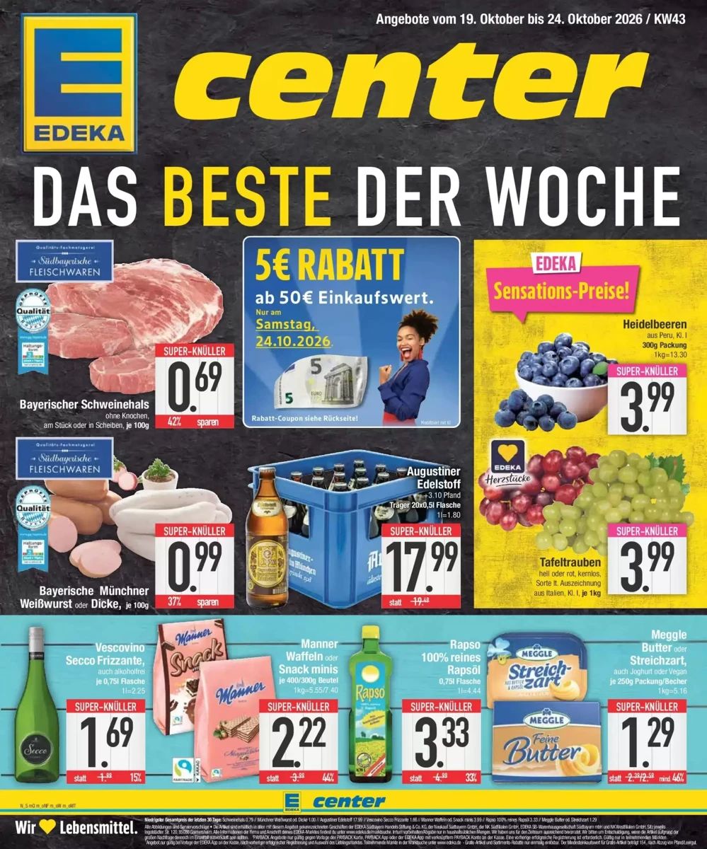 Prospekt Edeka Center, Seite 1 von 26