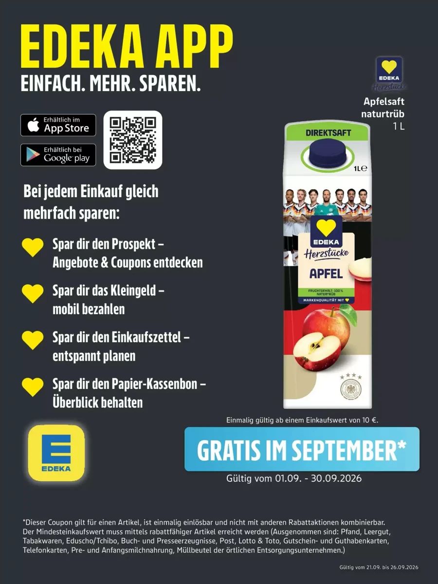 Prospekt Edeka Center, Seite 1 von 7