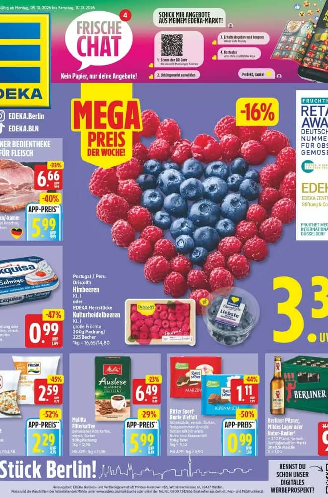 Titelseite des Prospekts von Edeka, gültig 5–10 Oktober 2026