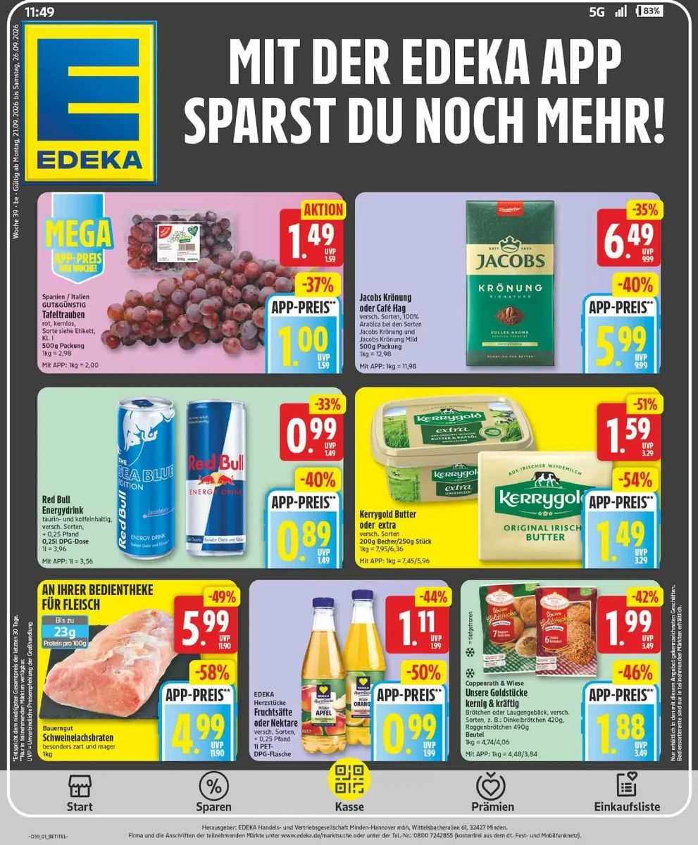 Prospekt Edeka, Seite 1 von 29