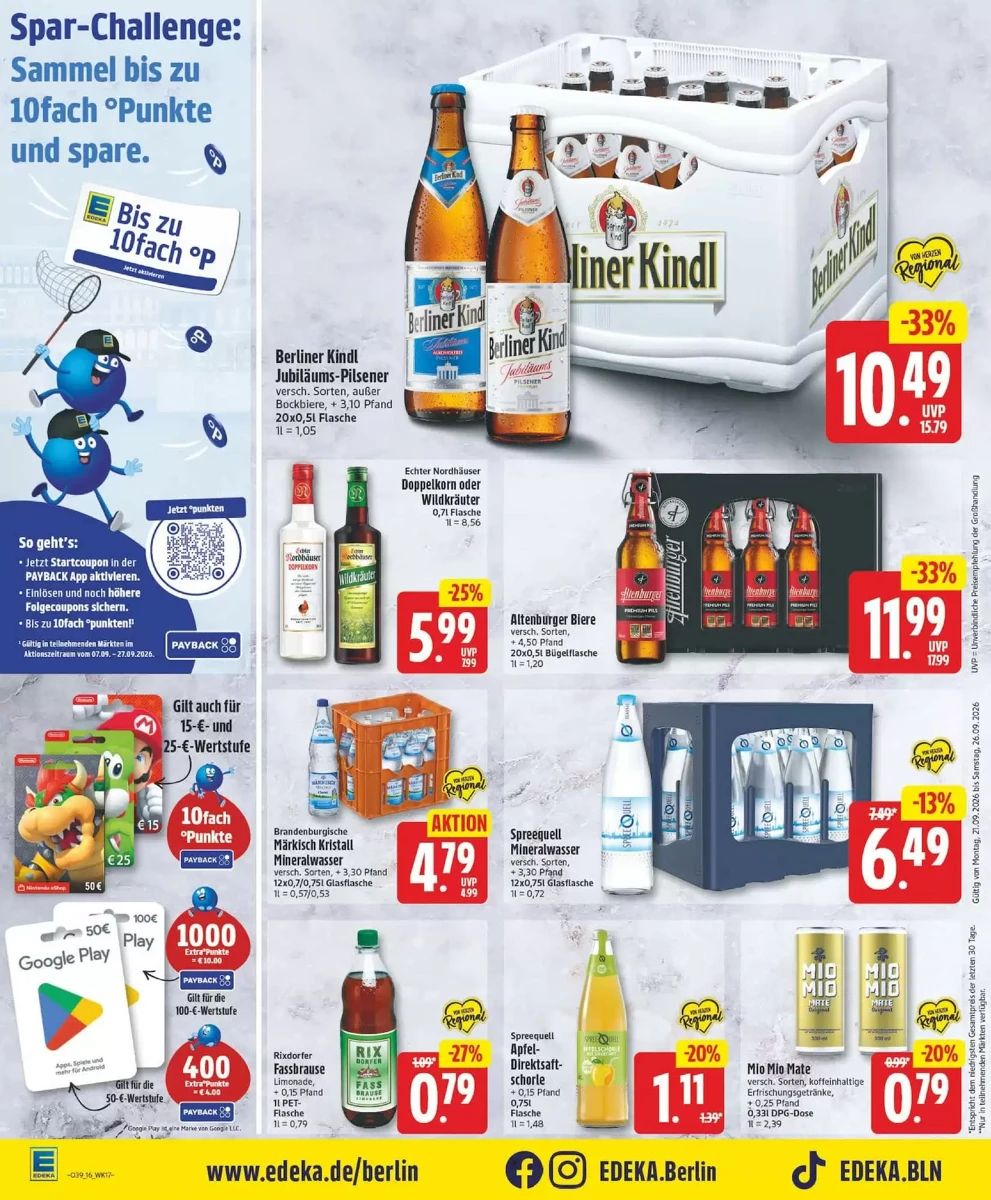 Prospekt Edeka, Seite 16 von 29