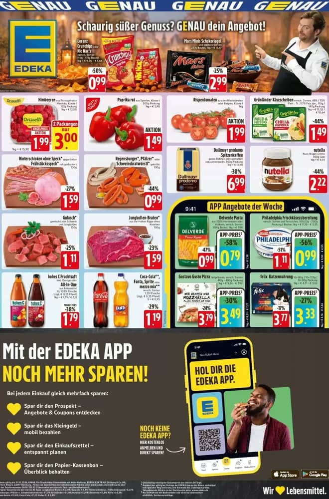 Titelseite des Prospekts von Edeka, gültig 28–31 Oktober 2026