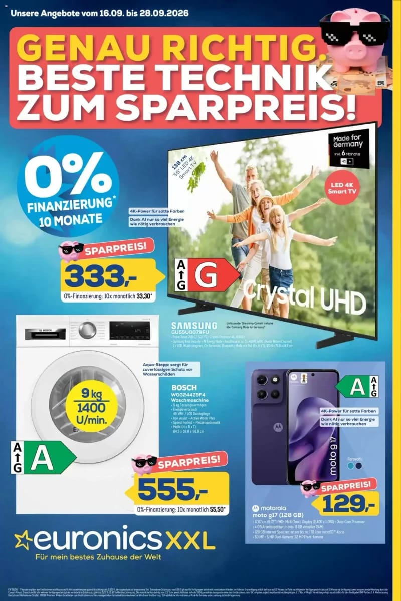 Prospekt Euronics XXL, Seite 1 von 8