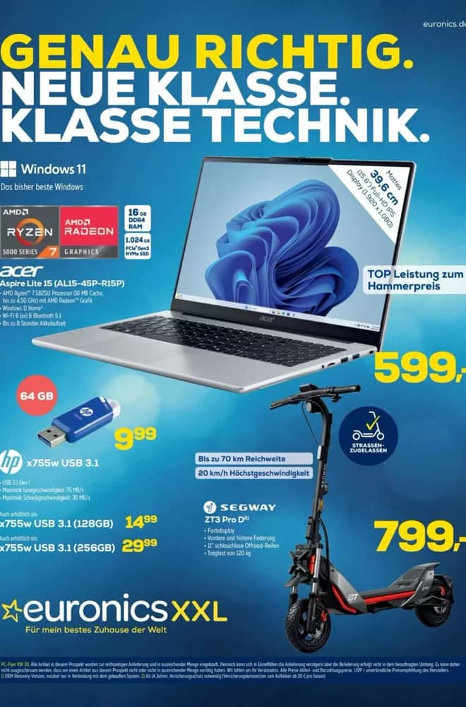 Titelseite des Prospekts von Euronics XXL, gültig 23. September 2026 – 4. Oktober 2026