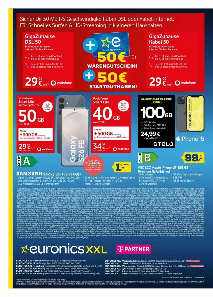 Prospekt Euronics XXL, Seite 8 von 8