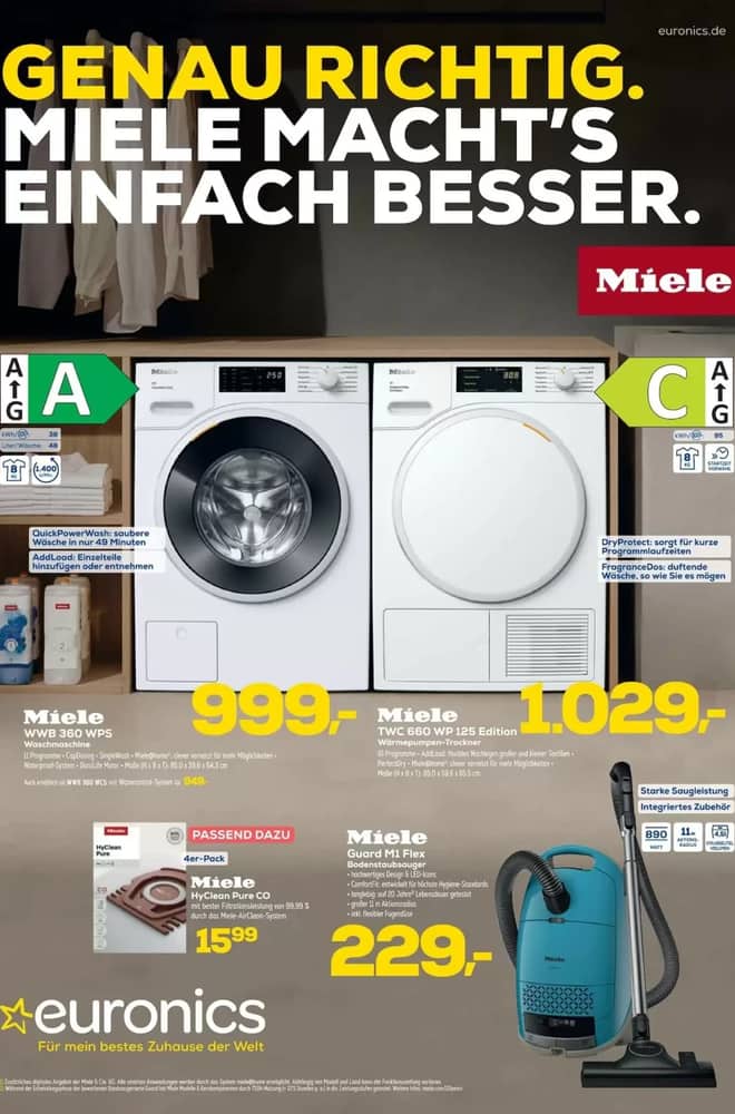 Titelseite des Prospekts von Euronics, gültig 16–27 September 2026