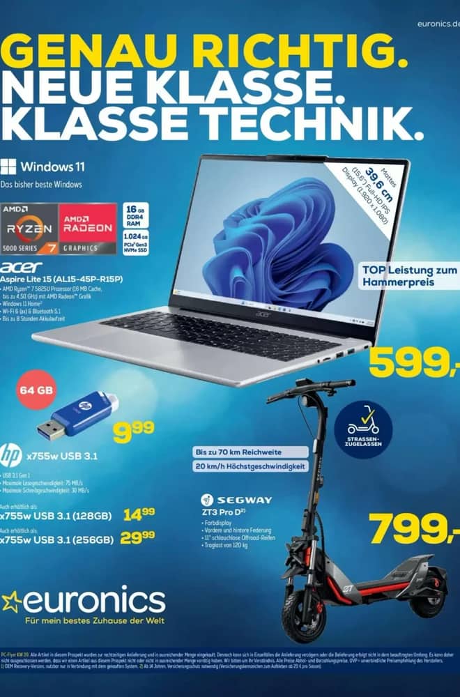 Titelseite des Prospekts von Euronics, gültig 23. September 2026 – 4. Oktober 2026