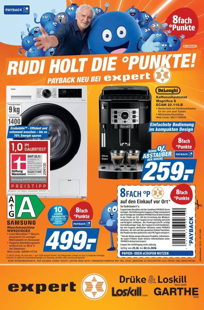 Titelseite des Prospekts von Expert, gültig 23. Oktober 2026 – 2. November 2026