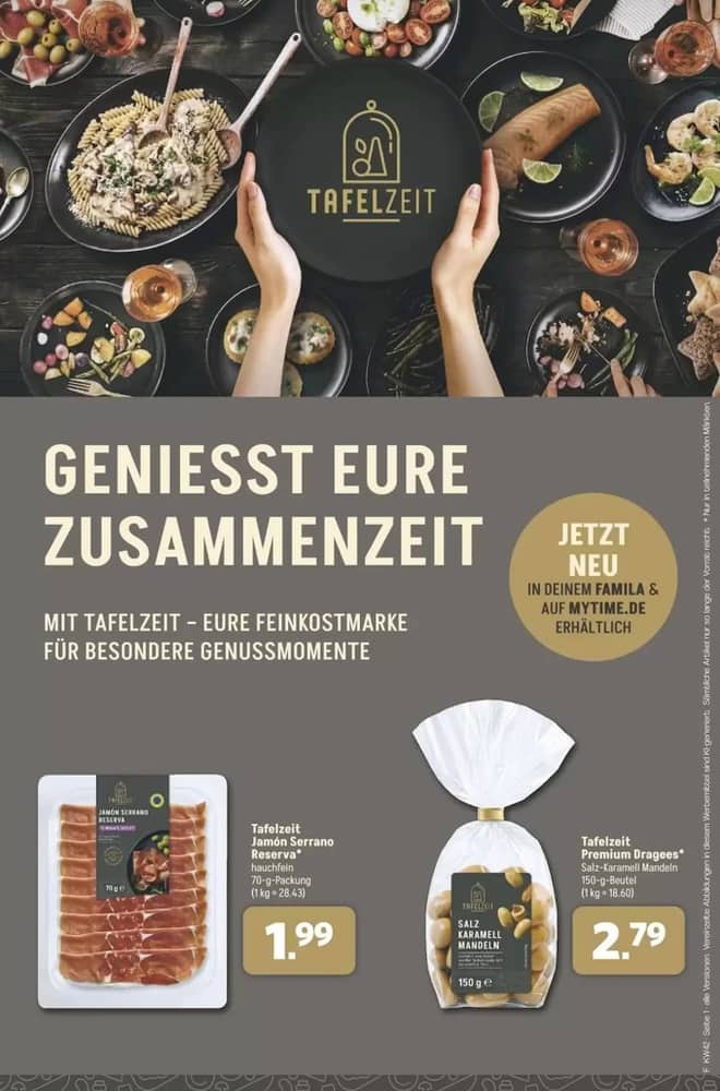 Titelseite des Prospekts von Famila Nordwest, gültig 12–17 Oktober 2026