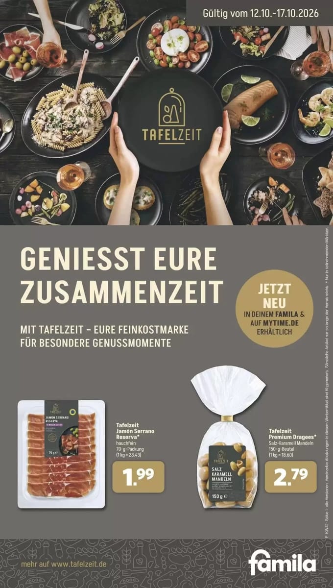 Prospekt Famila Nordwest, Seite 1 von 4