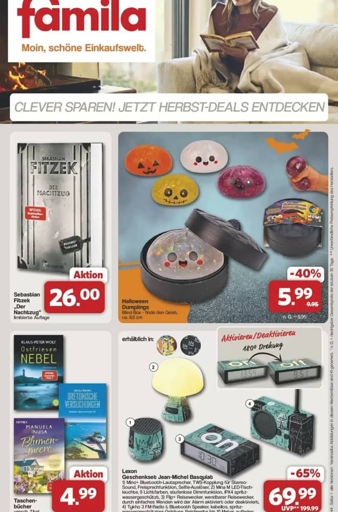 Titelseite des Prospekts von Famila Nordwest, gültig 25–31 Oktober 2026