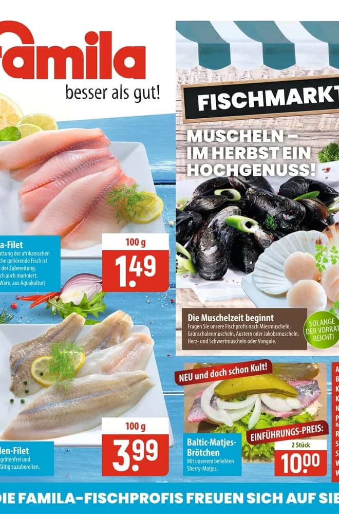 Titelseite des Prospekts von Famila, gültig 12–24 Oktober 2026