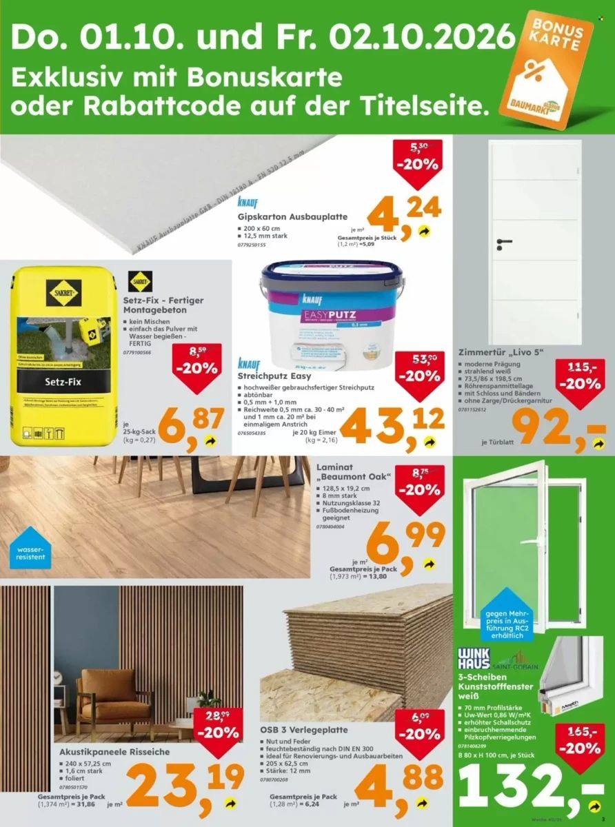 Prospekt Globus Baumarkt, Seite 3 von 4