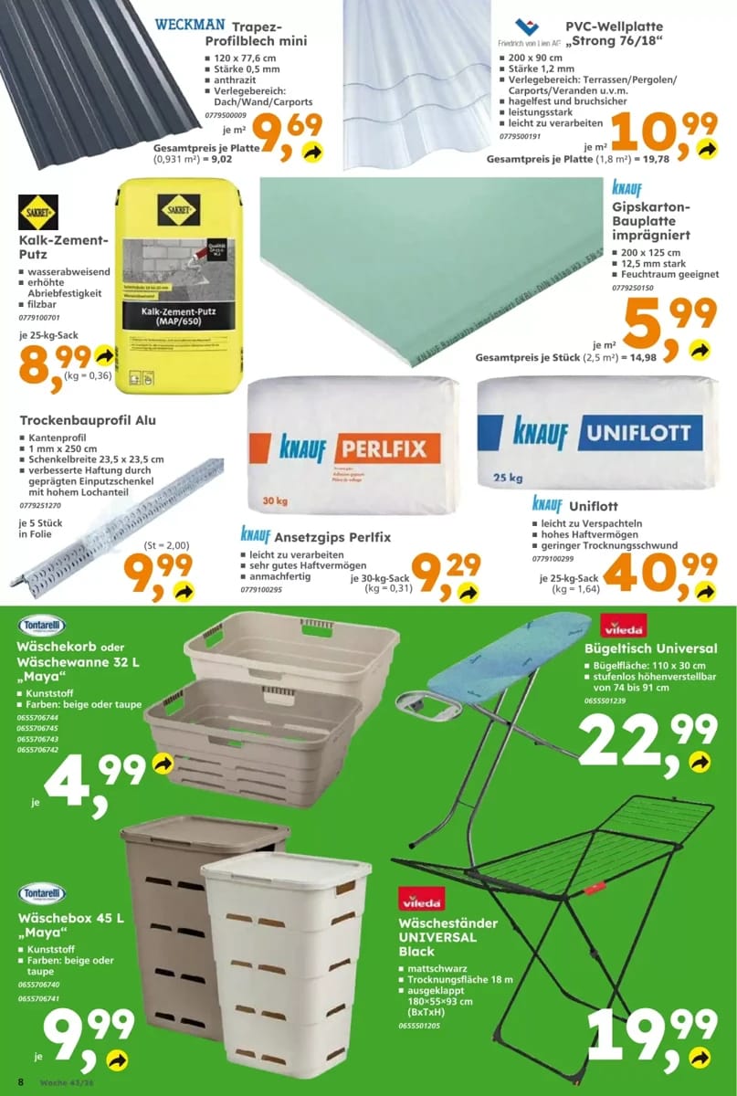 Prospekt Globus Baumarkt, Seite 8 von 12