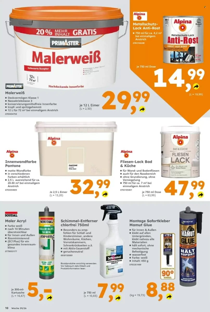Prospekt Globus Baumarkt, Seite 10 von 14