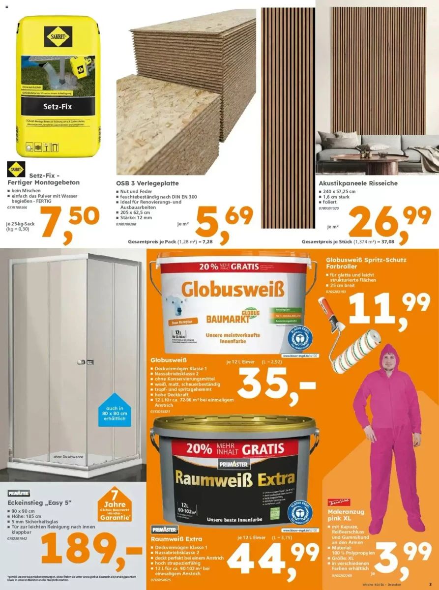 Prospekt Globus Baumarkt, Seite 3 von 4