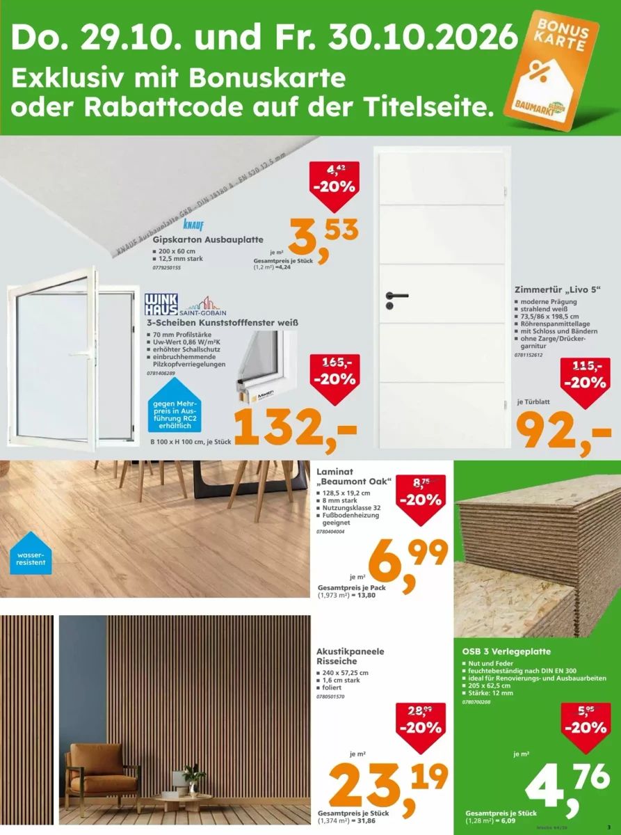 Prospekt Globus Baumarkt, Seite 3 von 4
