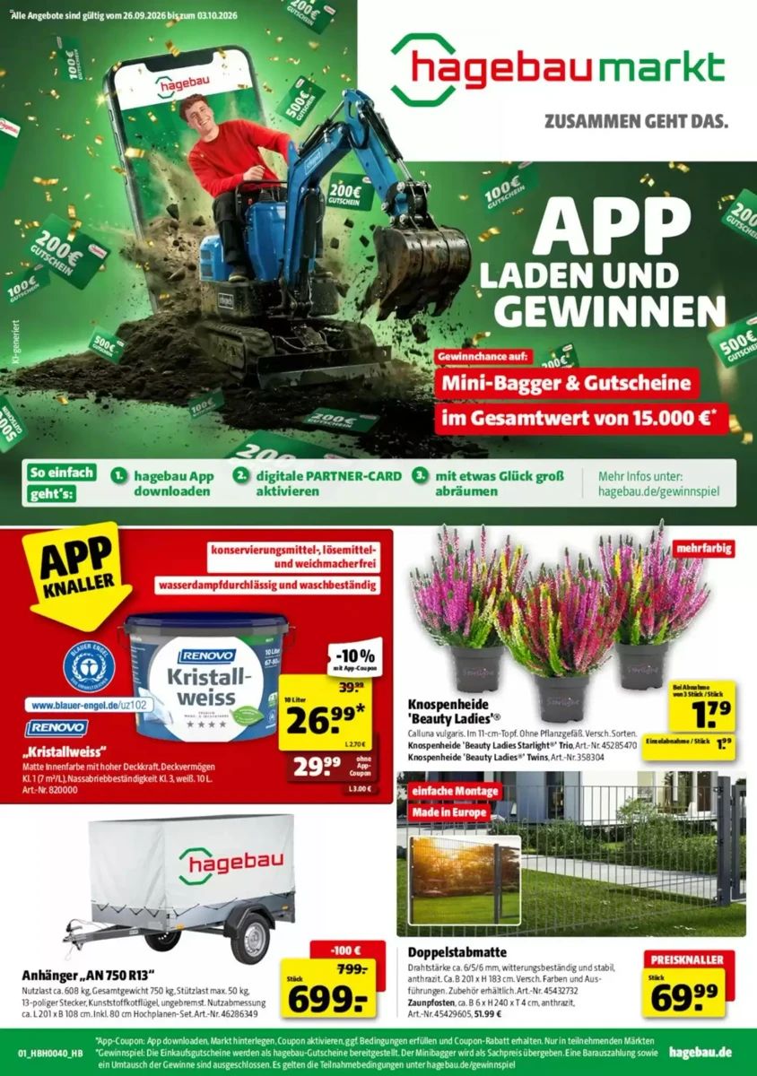 Prospekt Hagebaumarkt, Seite 1 von 9