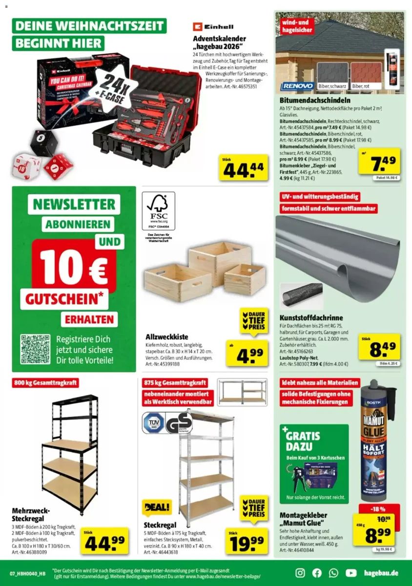 Prospekt Hagebaumarkt, Seite 9 von 9
