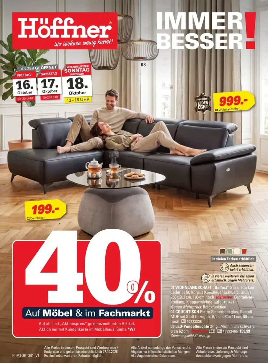 Prospekt Höffner, Seite 1 von 28