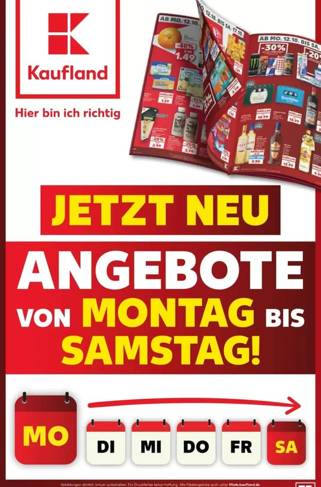 Titelseite des Prospekts von Kaufland, gültig 11–17 Oktober 2026