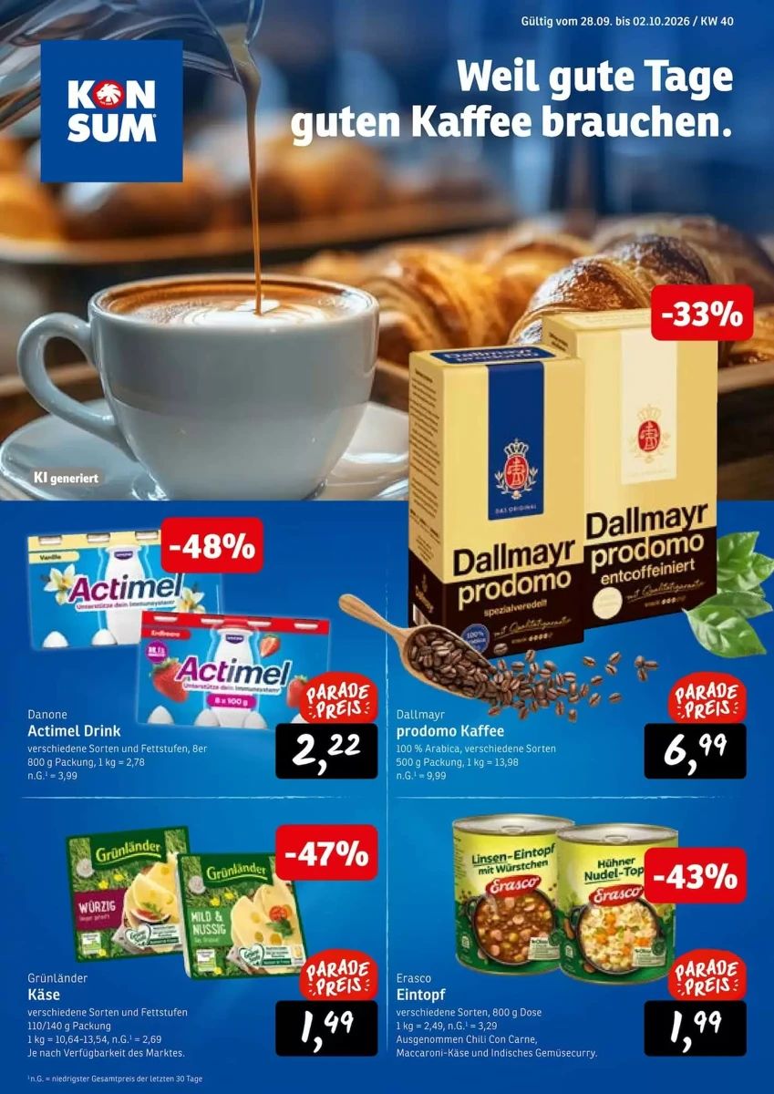 Prospekt Konsum, Seite 1 von 12