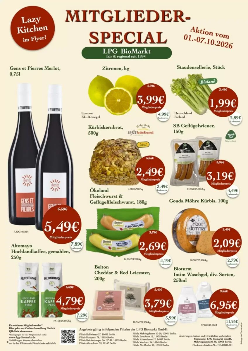 Prospekt LPG Biomarkt, Seite 1 von 19