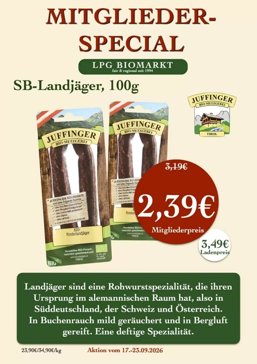 Prospekt LPG Biomarkt, Seite 19 von 23